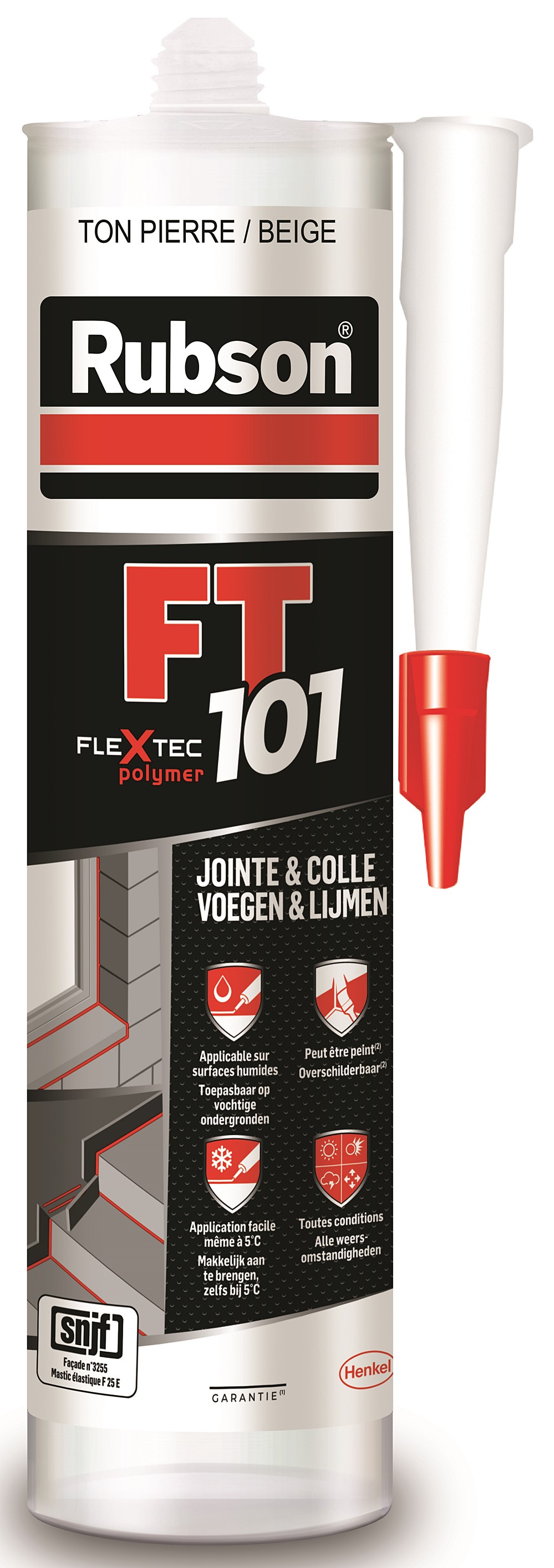 Mastic Ton Pierre FT101 Joint Fissure Colle 280ml - RUBSON